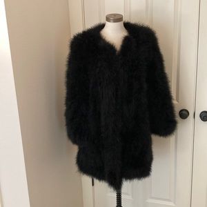 Beautiful Sonia Rykiel from Paris feather coat stunning